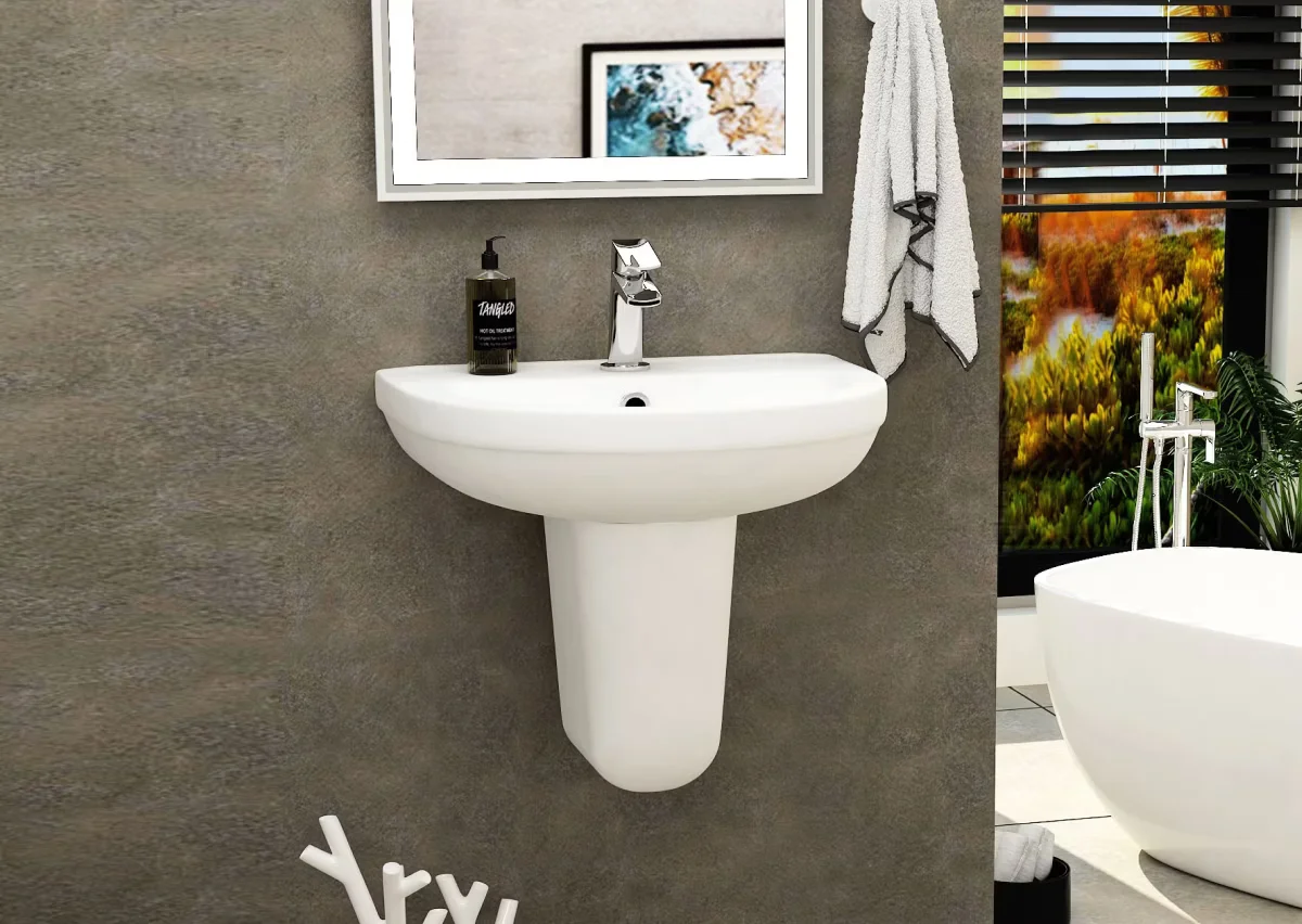 What Is a Half Pedestal Wash Basin?