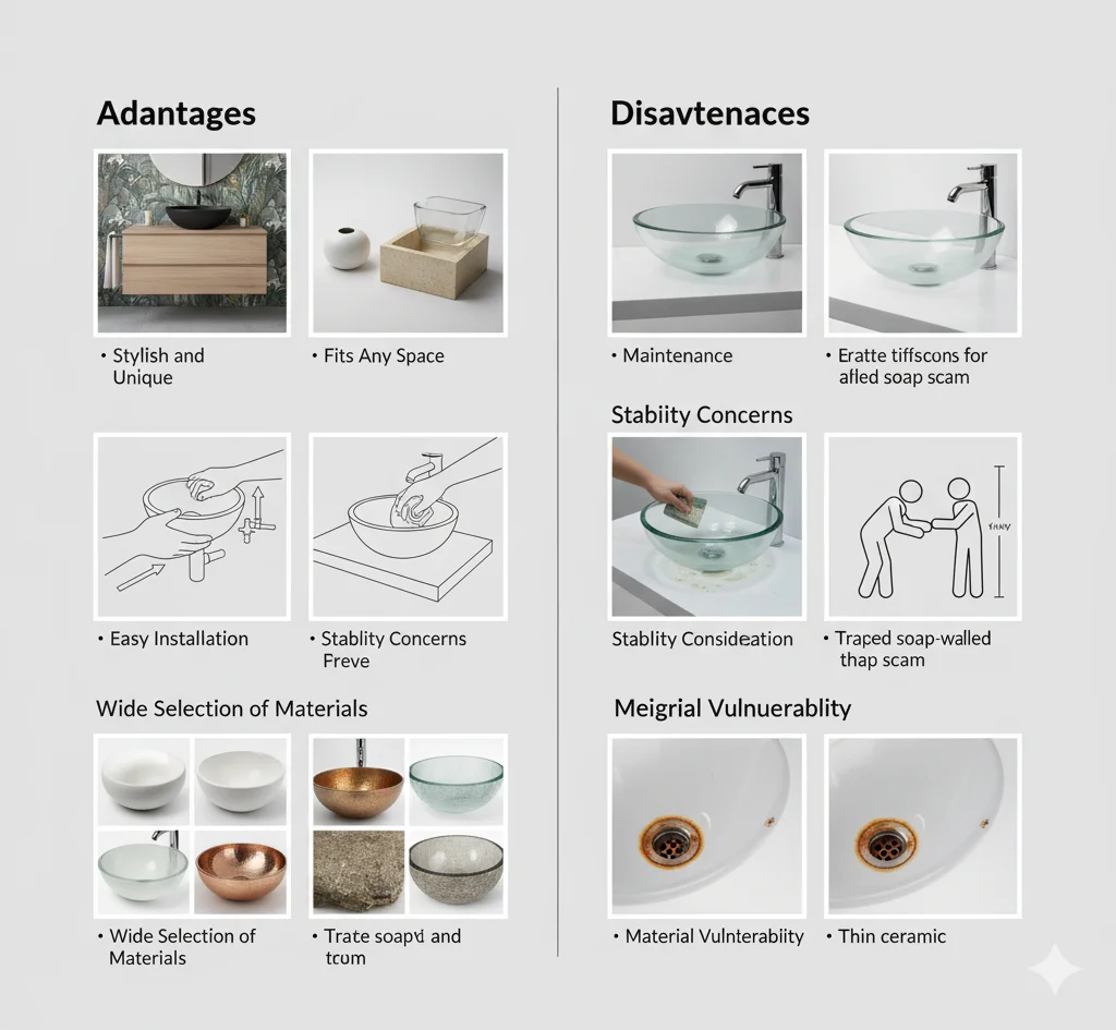 Advantages of Vessel Sinks