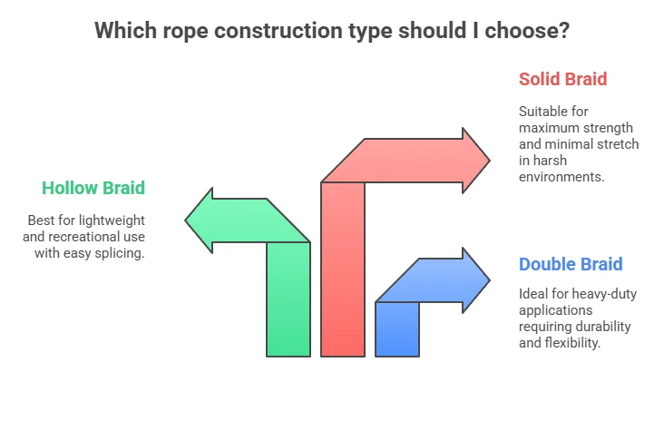 Rope Construction Types: Double Braid, Hollow Braid, and Solid Braid