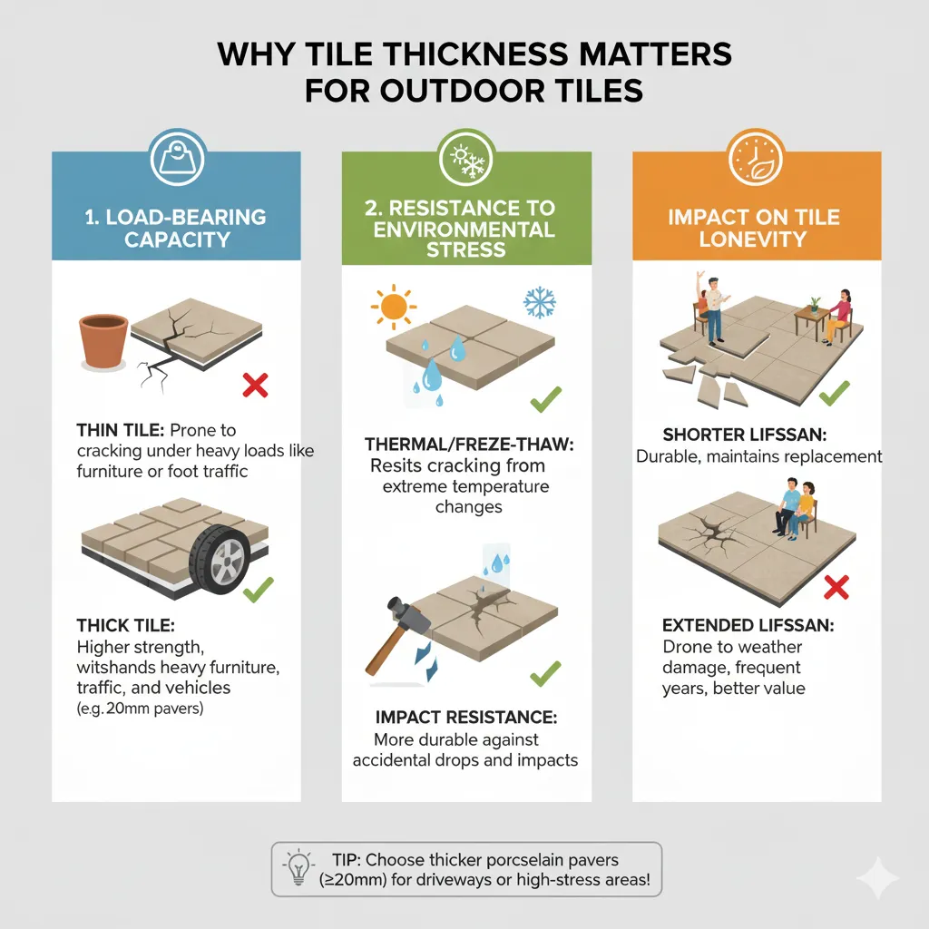 Why Tile Thickness Matters for Outdoor Tiles