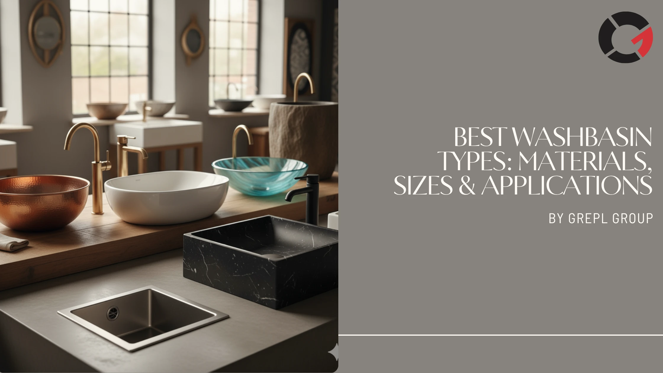 Best Washbasin Types: Materials, Sizes & Applications